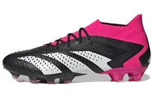 Adidas Predator Unisex Football Boots, Black/Pink