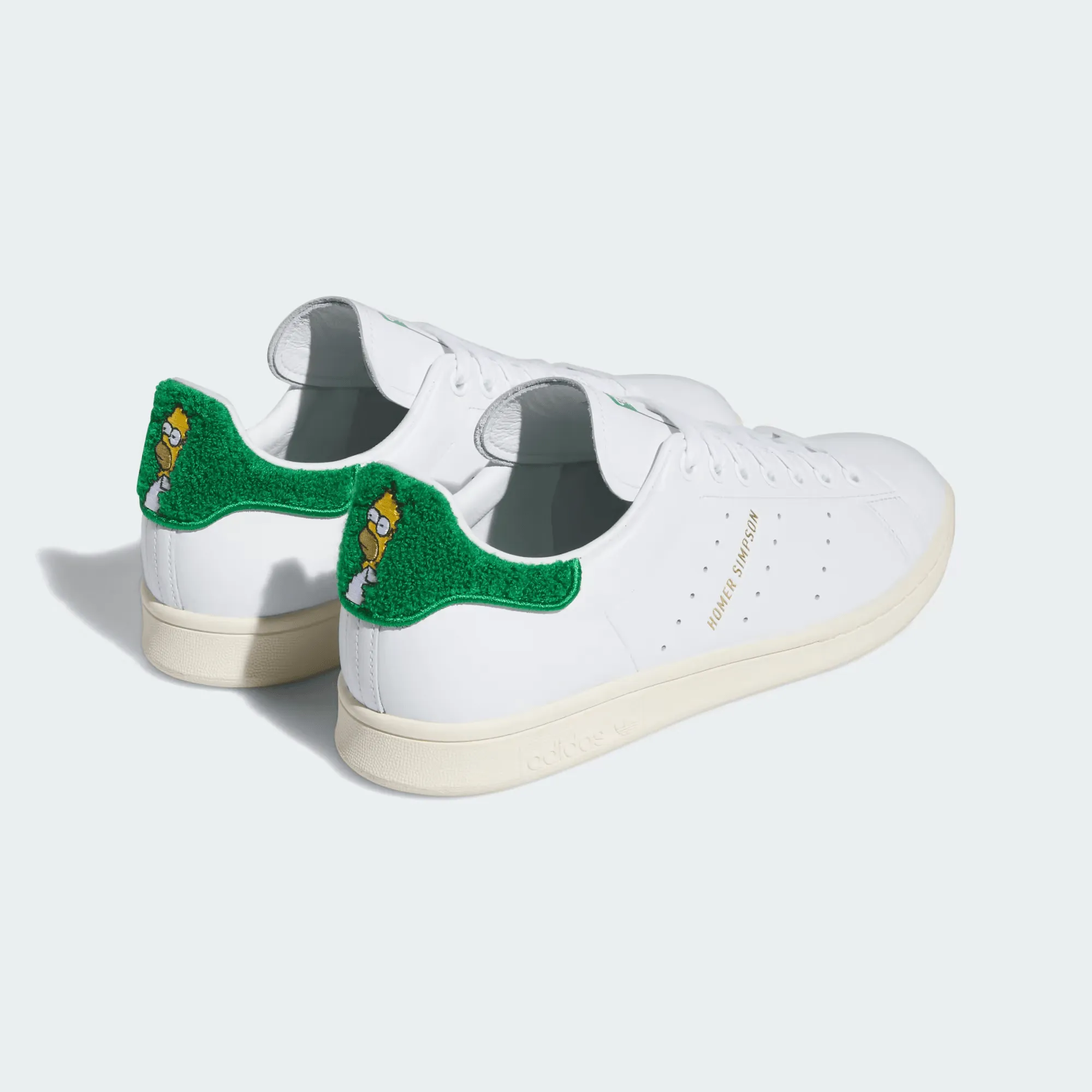 Adidas Stan Smith 'Homer Simpson' Sneakers, White/Green