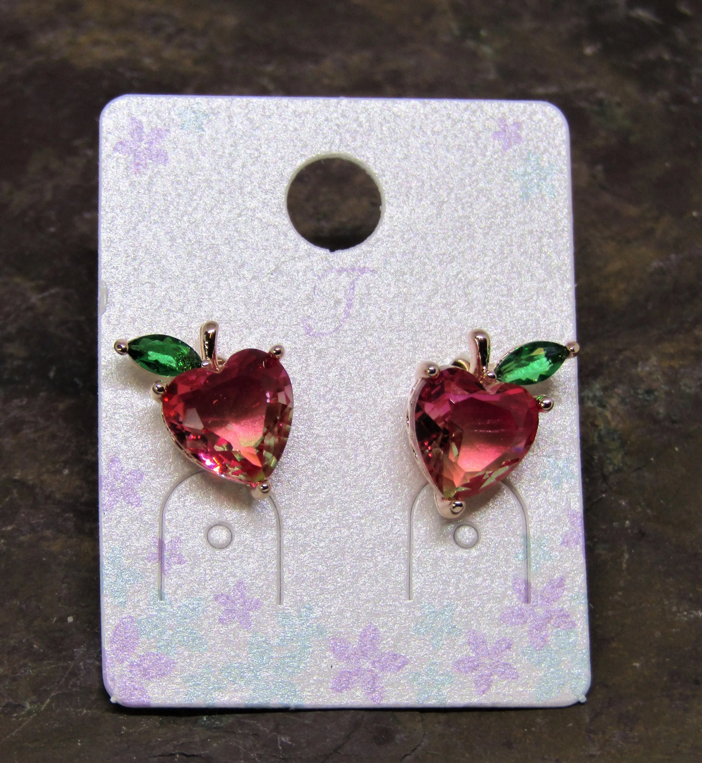 Apple Stud Earrings by Jieun