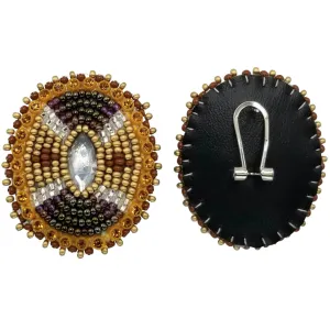 Beaded Medallion Earrings