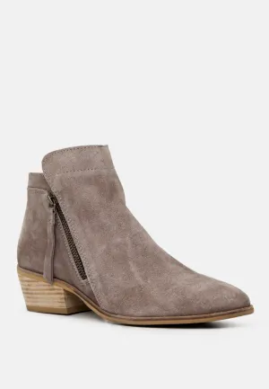 BESS Taupe Ankle Boots