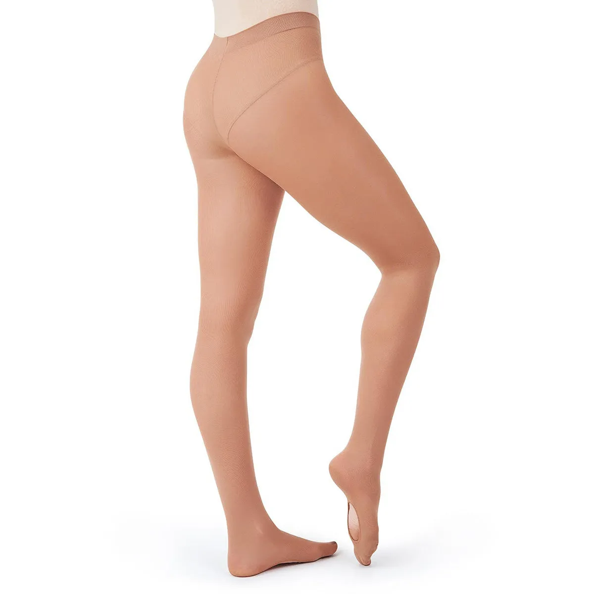 Capezio Ultra Soft Self Knit Waistband Adult Transition Tights