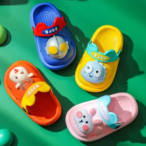 Cartoon Boys And Girls Soft-soled Non-slip Baotou beach Shoes Baby Sandals And Slippers