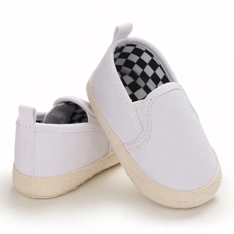 Classic Canvas Sneakers for Boys and Girls Great First Walking Shoes (0-18M)