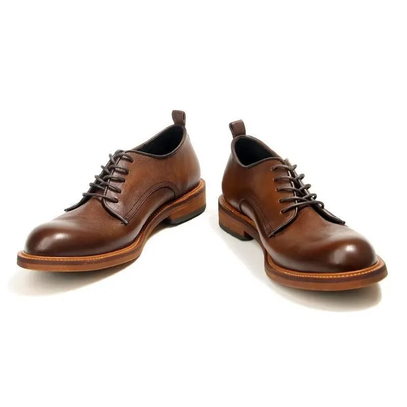 Elegant Retro Brogue Leather Dress Oxford Shoes