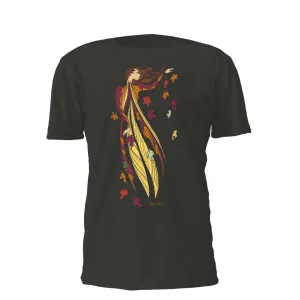 Leaf Dancer Unisex Tshirt artwork by Native artist Maxine Noel - XL only