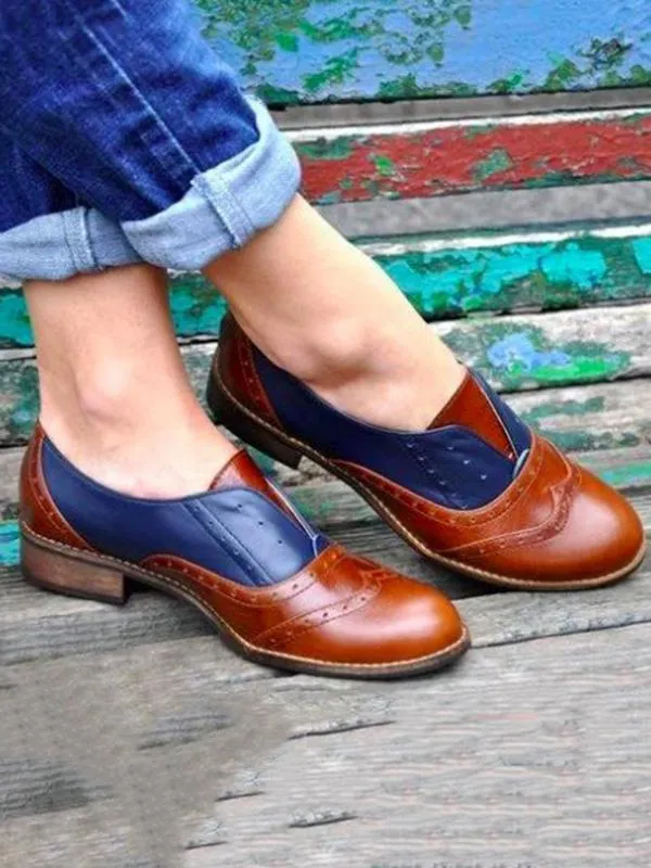 Low Top British Style Loafers Flats