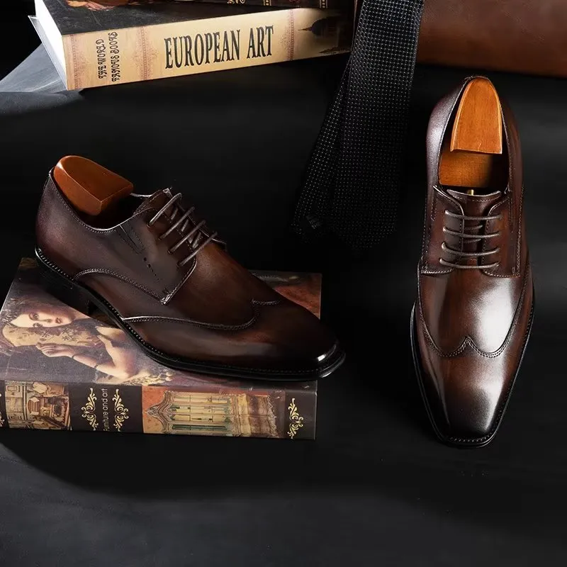 LuxeLeather Classy Derby Shoes