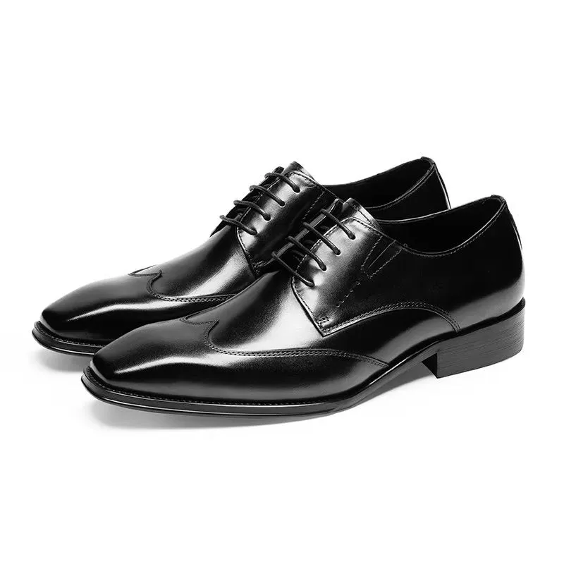 LuxeLeather Classy Derby Shoes