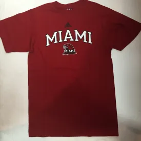 Miami Red Hawks Adidas Red Go-To Adult Shirt