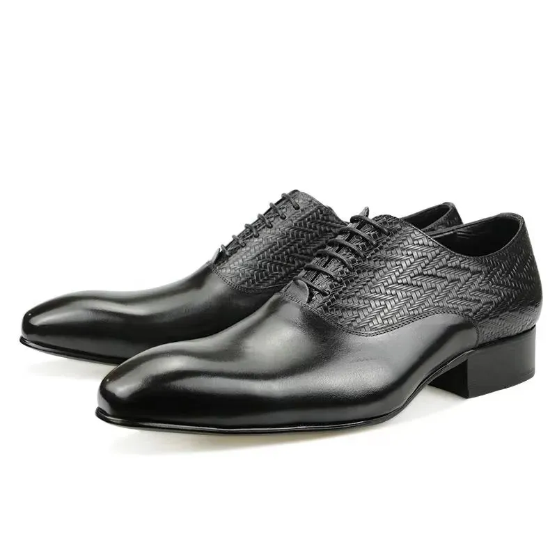 Modish Brogue Nuptial Oxford Leather Shoes