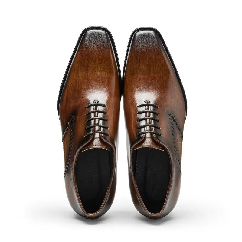 Opulent Leather Oxford Dress Shoes