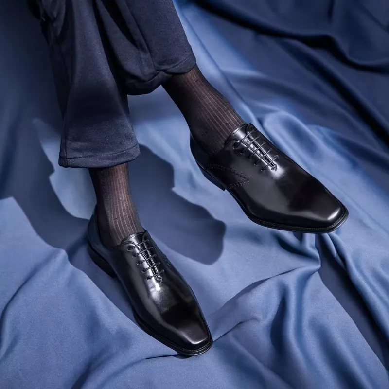 Opulent Leather Oxford Dress Shoes