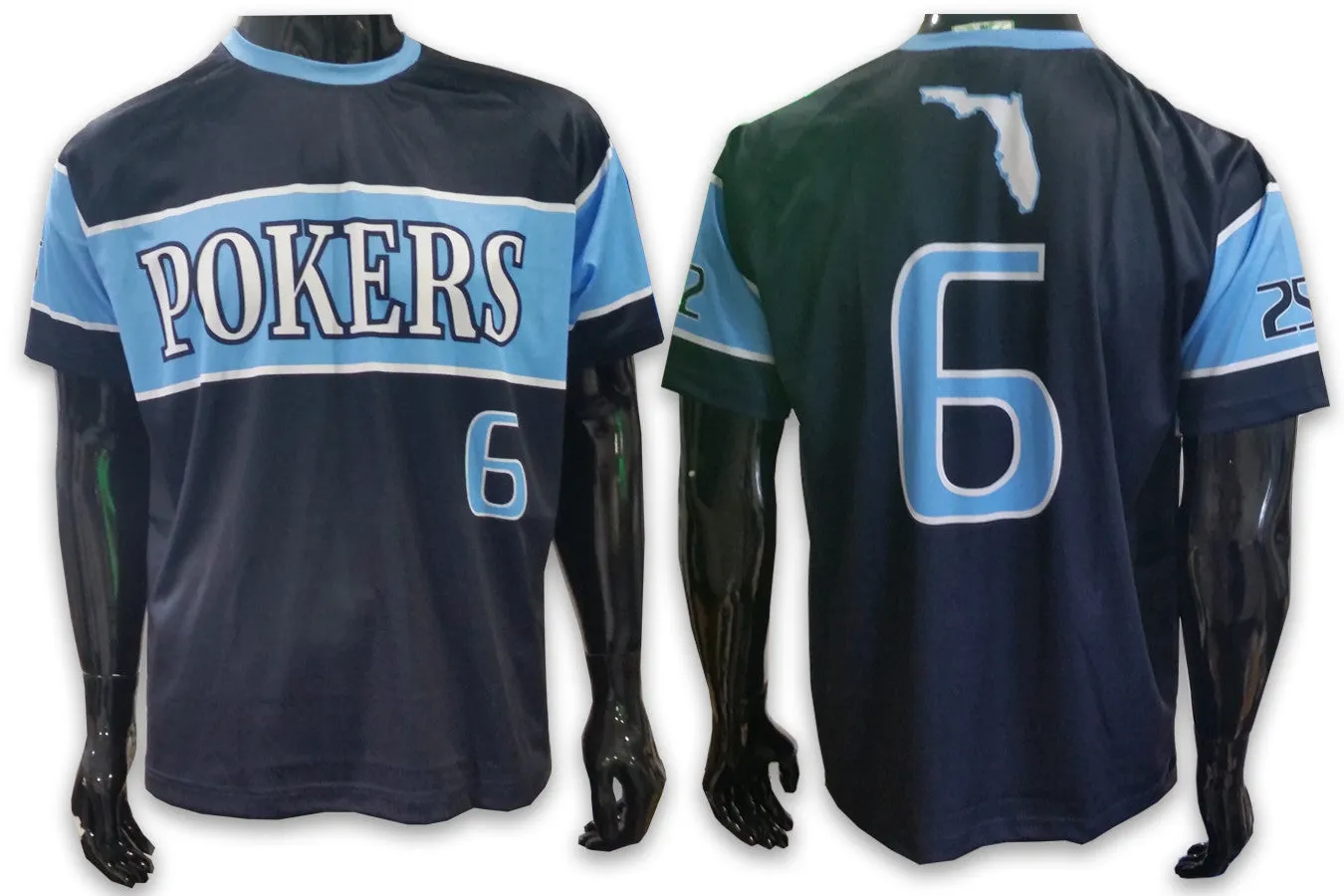 Parkland Pokers DARK BLUE - Custom Full-Dye Jersey