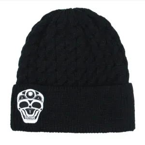 "Skull" Embroidered Toque by Native artist, James Johnson