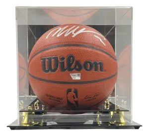 Victor Wembanyama Spurs Signed Authentic Wilson I/O Basketball Fanatics w/ Case